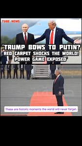 Global politics has taken a dramatic turn, and the images captured today will be remembered for decades. In a stunning display of shifting power, former U.S. President Donald Trump rolled out the red carpet for Vladimir Putin in Alaska — the same leader he once threatened with nuclear submarines. The handshake, the body language, and the warm welcome all send a clear message: the balance of power has changed, and Russia is not backing down. In this exclusive Tube News report, we break down every