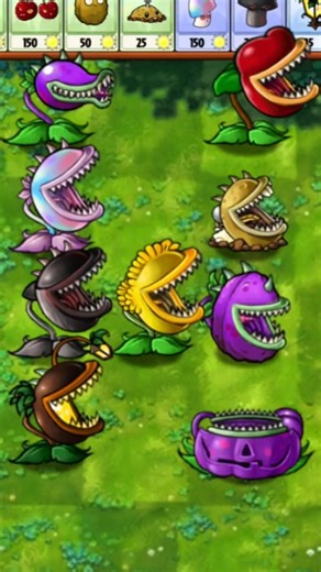 [PVZ FUSION 3.3.1] basic fusion all plant series-CHOMPER #fyp #pvzfusion #gamer #viral