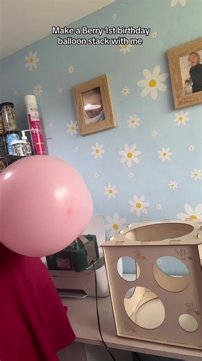 Berry Themed First Birthday Balloon Stack Tutorial