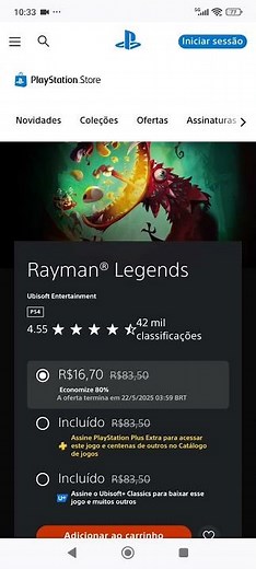 PROMOÇÃO! Rayman Legends, na PlayStation Store.