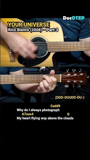 Your Universe - Rico Blanco (2008) Easy Guitar Chords Tutorial with Lyrics Part 3 SHORTS REELS