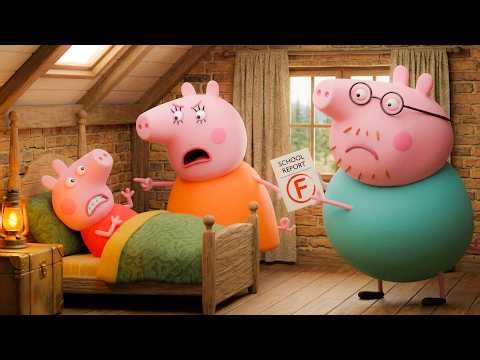School Drama: Why Did Peppa Get an F on Her Report Card? 😱📄 | Funny Peppa Pig Cartoon