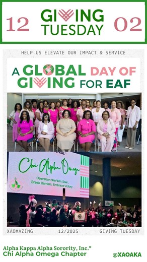 For 23 years, Alpha Kappa Alpha Sorority, Incorporated®, Chi Alpha Omega Chapter has proudly served our community with purpose and intention. 💚🩷Today, we ask for your help in continuing this effort. We established our partnership with the Alpha Kappa Alpha Education Advancement Foundation® in 2004 and were the first chapter to capitalize our Endowment—and we did so in record time because we believe deeply in service and opportunties to amplify our community. As a small but XAOmazing chapter of