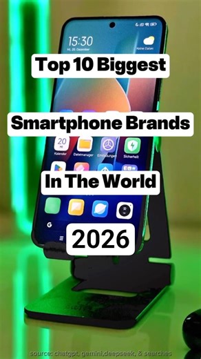 Top 10 Best Smartphone Companies in the World 2026 | Leading Mobile Brands.