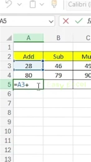 Multiple Numbers Add Formula in Excel Easy Learn #excel #excelformula #exceltips #exceltricks