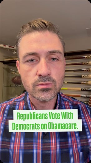Shameful. Republicans Vote With Democrats on Obamacare. Seventeen House Republicans just sided with Democrats and big insurance to extend Obamacare subsidies for three more years. These are temporary, COVID-era, taxpayer-funded subsidies that are already riddled with waste, fraud, and abuse. The Government Accountability Office found one single Social Security number tied to over a hundred and twenty-five insurance policies. That’s seventy-one years of subsidized coverage tied to one number. And