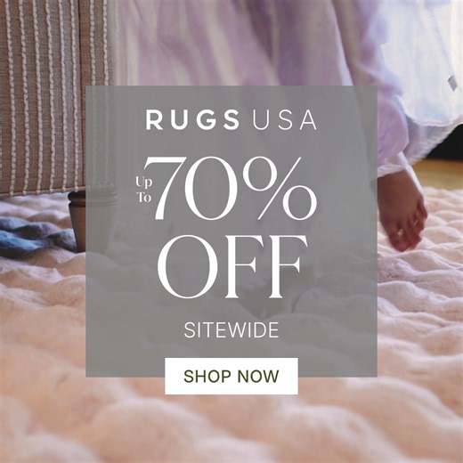 Now's the perfect time to grab the rug of your dreams with up to 70% OFF at Rugs USA! From cozy living rooms to chic bedrooms, we’ve got something for every style. | Rugs USA