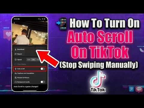 📱 How To Turn On Auto Scroll On TikTok (Stop Swiping Manually)