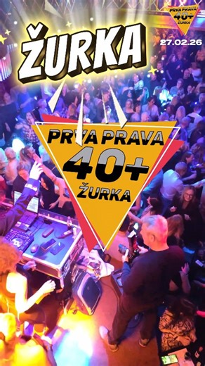 Dejan Markovic Markoni on Instagram: "Petak 27.02.2026 od 21h NOVA 11-ta Žurka 40+ Muzika 80' 90' zabavna domaća i strana @40pluszurka @x.o_belgrade Hvala vam na neverovatnom interesovanju !!! Kako su sva mesta za 30.Januar za Žurku 40+ rasprodata više od 10 dana unapred (preko 500 ulaznica ), na vreme obezbediti svoje mesto u klubu za petak 27.Februar !!! Ulaz 1000din Inf&Rez:063 7 363 363 #prvapravazurka40plus #40pluszurka #40plusvece #80smusic #90smusic Video by:@jovanbg"