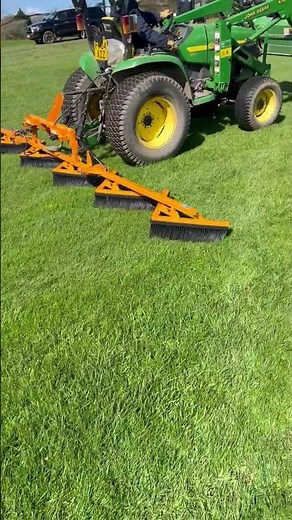 Here's a look at the Flexibrush in action, perfect for golf course maintenance ⛳️