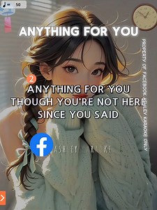 22K views · 489 reactions | Anything For You - Gloria Estefan Karaoke Song with Lyrics #karaoke #lyrics #karaokeversion #lovesongs #musiclovers | Ashley | Facebook