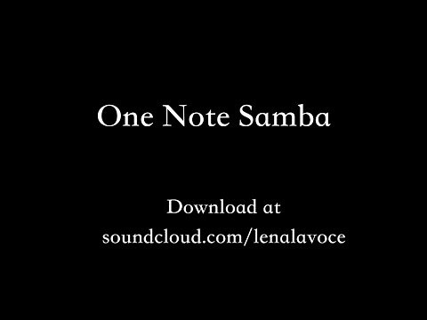 One Note Samba (Voice & Guitar with Lyrics)