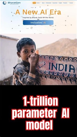 India's 1 Trillion Parameter AI Model #ai #indiaai #llms