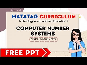 TLE 7 Q1W2D4 LESSON: (PART 2) Continuation: COMPUTER NUMBER SYSTEMS