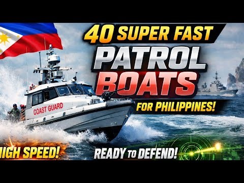 F1 cars lose!! The Philippines receives 40 super-fast Coast Guard Patrol Boats