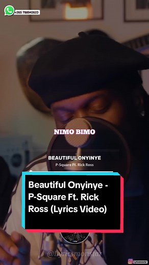 Beautiful Onyinye - P-Square Ft. Rick Ross (Lyrics Video)