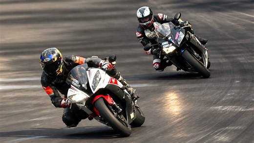 High speed motorcycle action on Nürburgring shows pure riding skill