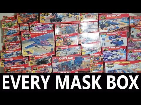 RETRO-WED: EVERY VINTAGE KENNER MASK BOX MADE FROM SERIES 1 THROUGH LASER COMMAND THE ENTIRE LINE!