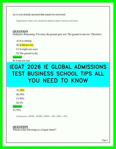 IEGAT 2026 IE GLOBAL ADMISSIONS TEST BUSINESS SCHOOL TIPS ALL YOU NEED TO KNOW 2026 GUIDE LATEST!!