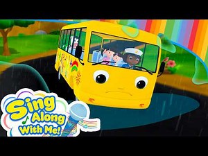 Wheels on the Bus Rain Rain Medley🚌 🌧️ | KARAOKE! | Sing Along With Me! | Kids Songs