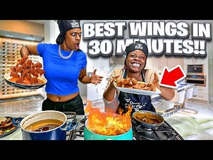WHO CAN MAKE THE BEST WINGS IN 30 MINUTES (INTENSE COOKOFF)