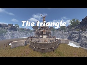 Rust base - The triangle - for 4-8 | Anti siege | Shield wall | Bunker | 建築