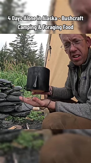 Bushcraft Camping and Foraging Food in Alaska