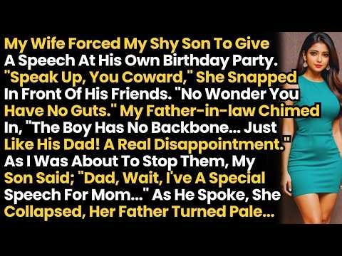 "Speak Up, Coward," Cheating Wife Snapped At Our Son. Then He Said Something That Made Her Collapse!