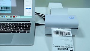 Watch Aobio shipping label printer,no ink ,no toner needed,print on Amazon Live