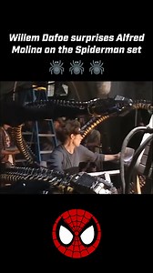 3.5M views · 105K reactions | Willem Dafoe surprises Alfred Molina on the Spiderman set!  | Geeky Memes | Facebook