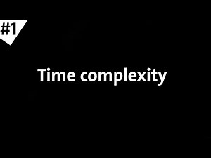time complexity -1# شرح بالعربي