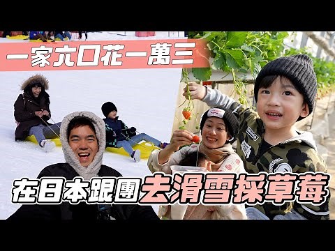 第一次帶孩子們跟團去玩雪拉｜現採草莓吃到飽｜富士山Yeti滑雪場｜東京親子旅行｜彼得爸與蘇珊媽