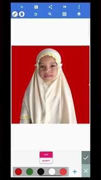 Tutorial buat photo 4x6 background merah ukuran HD #pixelLab #editphoto #tutorial