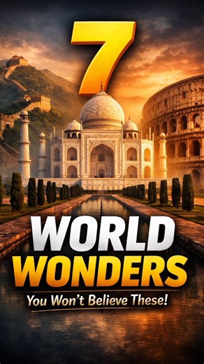 Top 7 Wonders of the World | Must See Places 🌍 #christtheredeemer #discoverearth