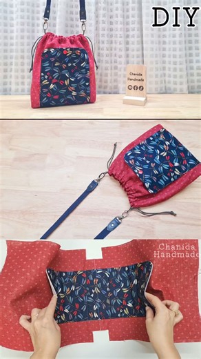 33K views · 425 reactions | DIY Drawstring bag | Chanida Handmade | Facebook
