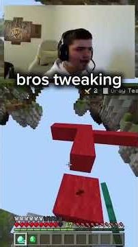 bros freaking tweaking again #minecraft