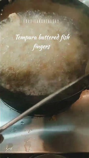 Tempura battered fish fingers