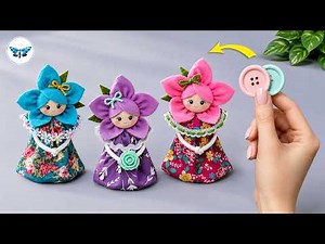 They Are So Cute! 😍 Spring Felt Dolls DIY! 🌺 Easy and Very Beautiful!🌻