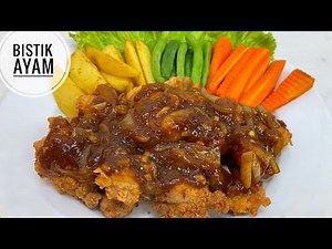 RESEP BISTIK AYAM SUPER ENAK WAJIB COBA GAK PERLU BELI LAGI KE RESTAURANT