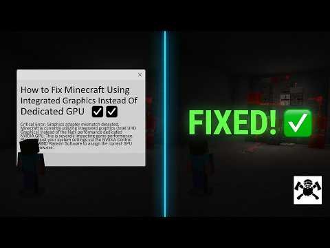 How to Fix Minecraft Using Integrated Graphics Instead Of Dedicated Gpu ✅