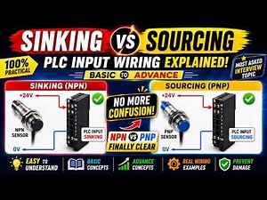 Sinking vs Sourcing Explained | NPN vs PNP Sensor Wiring in PLC | Basic to Advance