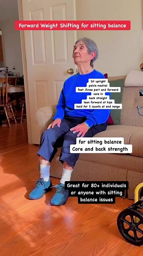 Sitting balance is impacted by so many factors including back pain, weak trunk/hips and pelvis; sedentary sitting, back injuries, joint/soine arthritis and neurological issues such as Stroke, Parkinson’s Desease among others. Poor sitting balance will limit out of bed activity including basic activities of daily living resulting decreased quality of life. This simple exercise will help activate the trunk and pelvic/hip muscles to improve trunk alignment. Focus on keeping equal weight in your hip