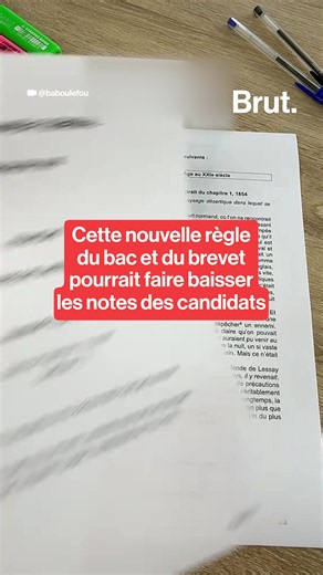Cette nouvelle règle du bac et du brevet pourrait faire baisser les notes des candidats : on vous l’explique.