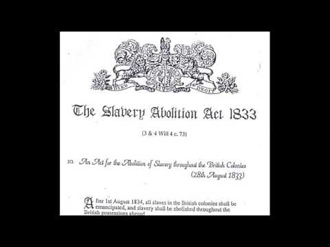 1st August 1834: Slavery Abolition Act comes in to force