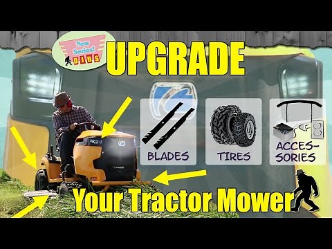 Upgrading Your Tractor Mower: Cub Cadet XT1 LT42" Mower (ATV Tires, Blades, Brush Guard, Headlights)
