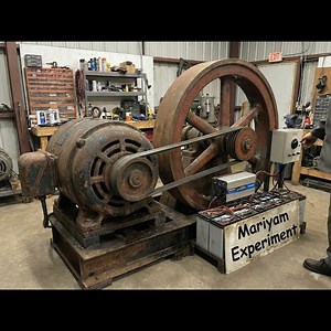 139K views · 1.3K reactions | Antique Electric Motor and Massive Flywheel | Mariyam Akter | Facebook