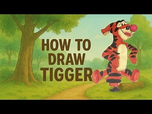How To Draw Tigger | Winnie The Pooh | Fun Fast And Easy