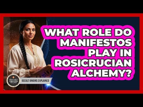 What Role Do Manifestos Play In Rosicrucian Alchemy?