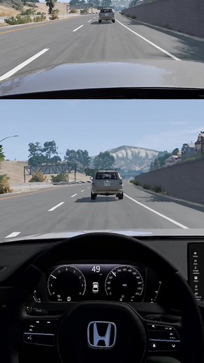 Interesting AEB saves from Collision Mitigation Braking System in my 2024 Honda Accord! What should I test next? #honda #accord #aeb #beamng #adas
