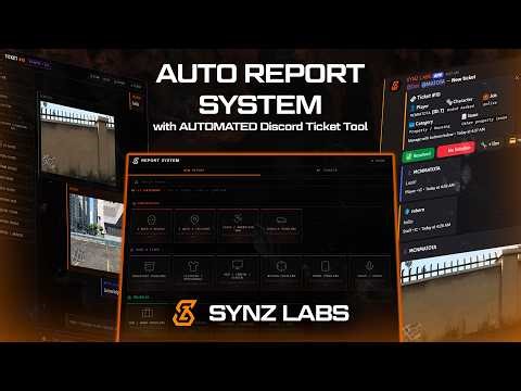 FiveM Auto Reports System with Automated Discord Ticket Tool by [Synz Labs]